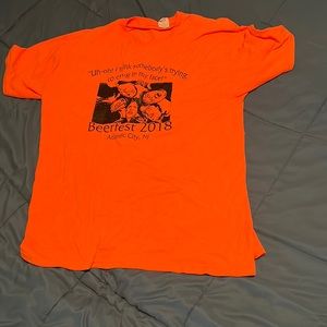 Orange t shirt with design